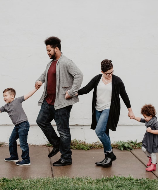 Picture of family dancing